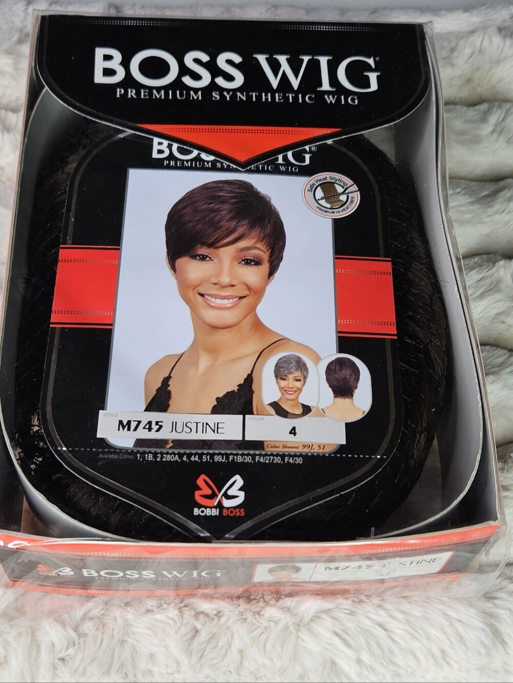 NWT Bobbi Boss M745 Justine Pixie Wig Color 4 Brown